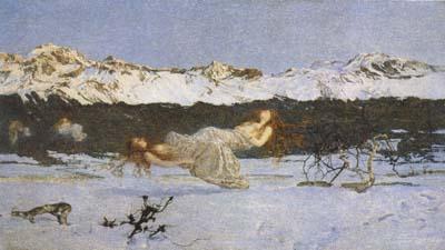 Giovanni Segantini The Punishment of The Lustful (mk19) Sweden oil painting art